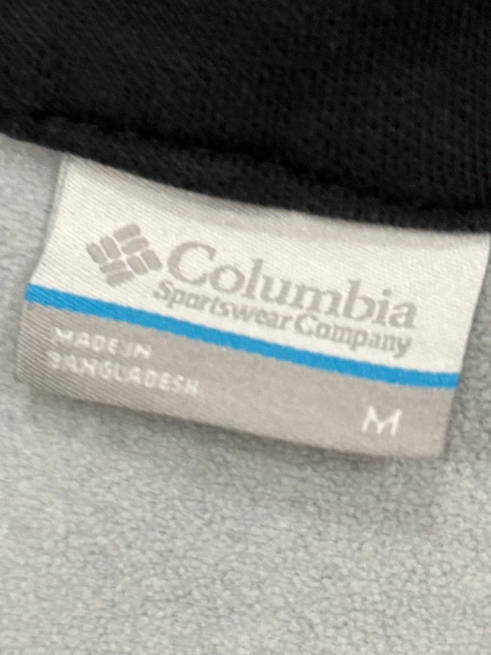 Columbia Two-Tone Gray and Black Zip-Up Fleece Jacket